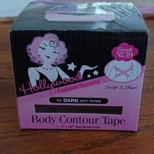 Hollywood Fashion Secrets Body Contour Tape Dark Skin Tone New Unopened